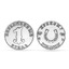 Серебряная монета на удачу Неразменный рубль 930739